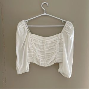 Aritzia flowy corset top